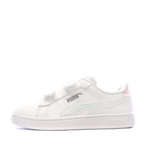 Zapatillas blancas para niña Puma Smash 3.0 HoloS ver 0
