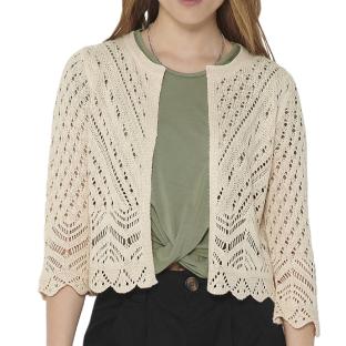 Cardigan Beige FemmeJDY Sun 3/4 Cropped pas cher