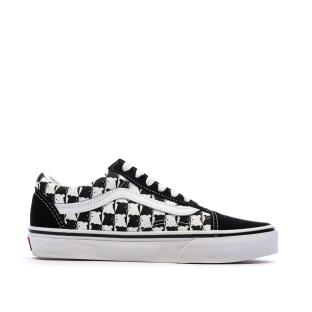 Baskets Blanches/Noires Homme Vans Old Skool Checker vue 2