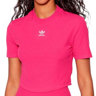 T-shirt Rose Femme Adidas Crop HG6165 pas cher