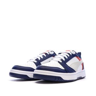 Rebound Low Boys’ Navy/White Trainers Photo of the Espace des Marques %store% store - view of %key%