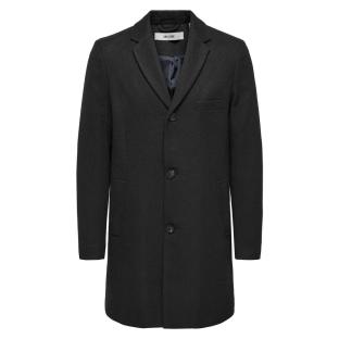 Manteau Noir Homme Only & Sons Maylon vue 0