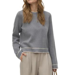 Pull Gris Femme Vero Moda Gold pas cher