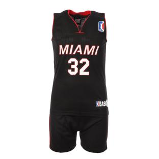 Miami Heat Ensemble de basket Noir/Rouge Enfant Sport Zone pas cher