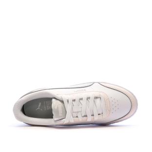 Baskets Blanc/Rose/Gris Femme Puma Carina Mia vue 4