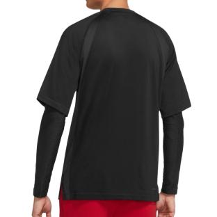 T-shirt Manches Longues Noires Homme Nike Sprt Stmt vue 2