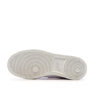 Baskets Blanches/Rouge Femme Nike Court Vision vue 5