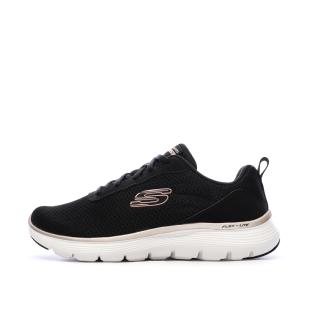 Baskets Noir/Rose Femme Skechers Flex Appeal 5.0 pas cher