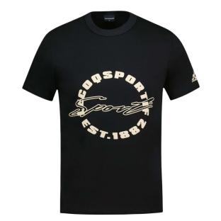 T-Shirt Noir Homme Le Coq Sportif Contemporain N°1 vue 0