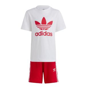 Ensemble Blanc/Rouge Garçon/Fille Adidas IB9894 pas cher