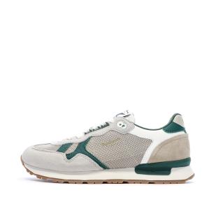 Baskets Grises/Vertes Homme Pepe jeans Brit Retro pas cher
