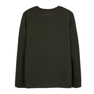 T-Shirt Manches Longues Kaki Garçon Teddy Smith Evan vue 2