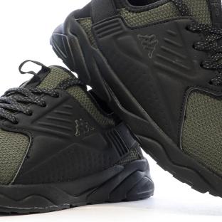 Baskets Noires/Kaki Garçon Kappa San Puerto Lace vue 0