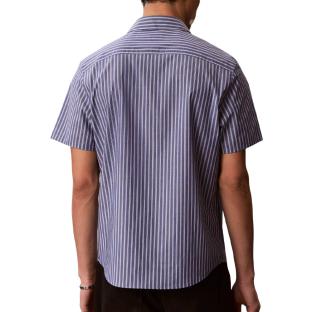 Calvin Klein Jeans Yd Multi Pinstripe Men’s Blue Shirt Photo of the Espace des Marques %store% store - view of %key%