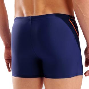 Bañador Arena Graphic para hombre, azul marino/naranja ver 0