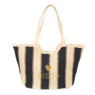 Sac de Plage Naturel/Noir Femme Gérard Pasquier vue 0