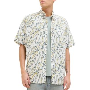 Chemise Blanche/Verte/Bleu Garçon Jack & Jones Joshua vue 0