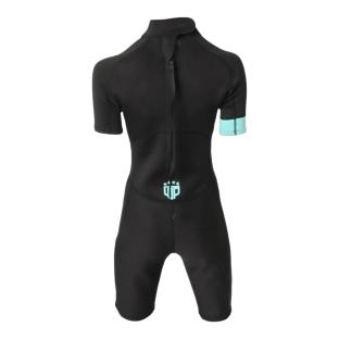 Combinaison de Surf Noir/Turquoise Mixte Wave Power Shorty vue 0