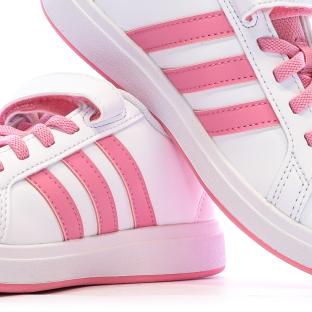 Baskets Rose/Blanc Fille Adidas Grand Court 2.0 Children vue 0