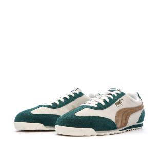 Baskets Vert/Beige Homme Puma Arizona Suede vue 6