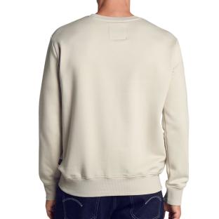 Sweat Beige/Noir Homme G-Star RAW Old Skool vue 0