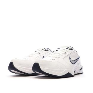 Baskets Blanches/Marine Homme Nike Air Monarch 4E vue 6