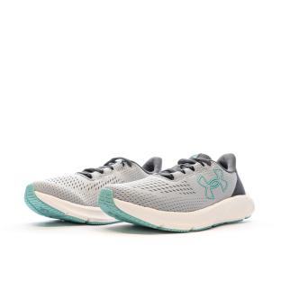 Damen Under Armour Charged Pursuit Running Schuh Grau/Türkis Ansicht 0