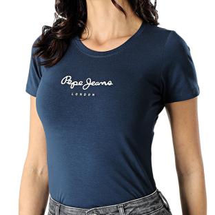 T-Shirt Marine Femme Pepe jeans Pjl L vue 0