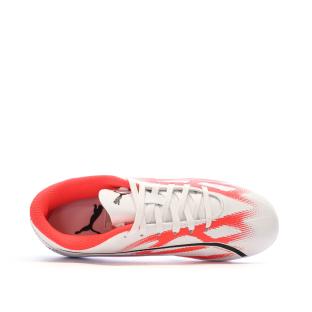 Chaussures de Foot Rouge/Blanc/Noir Enfant Ultra Play FG/AG vue 4