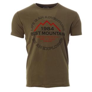 T-shirt Kaki Homme Best Mountain 2005 pas cher