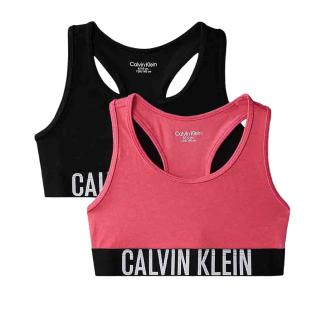 X2 Brassières Noir/Rose Femme Calvin Klein Jeans Bralette pas cher