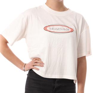 T-shirt Ecru Femme The North Face Coordinates pas cher