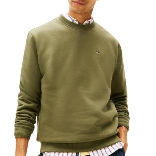 Sweat Vert Foncé Homme Tommy Hilfiger Reg Flag Crews vue 0