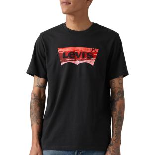 Camiseta negra/roja para hombre Levi's Tees 22491 ver 0