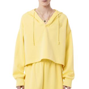 Sweat Jaune Femme Lacoste Runway Oversized vue 0