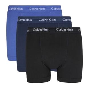 X3 Boxers Marine/Bleu Homme Calvin Klein Jeans Trunk 3p pas cher