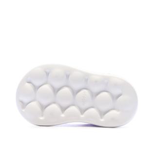 Baskets Blanches/Roses/Turquoises Fille Adidas Grand Court Mid vue 5