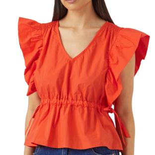 Blouse Rouge Femme YAS 26037290 vue 0