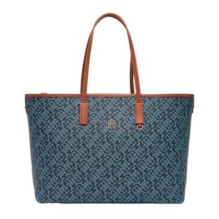 Sac Cabas Bleu Femme Tommy Hilfiger Th Monoplay pas cher