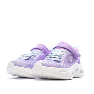 Baskets Mauves Clairs Fille Skechers Sola Glow vue 0