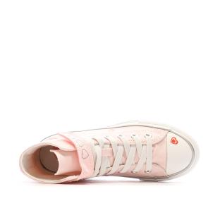 Baskets Rose Pale Fille Converse Chuck Taylor All Star vue 4