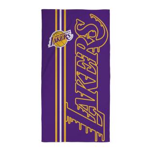 Serviette Violette/Jaune Garçon Sport Zone Lakers vue 0