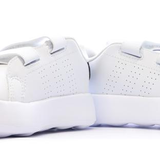 Baskets Blanches/Noir Garçon/Fille bébé Adidas Advantage vue 0