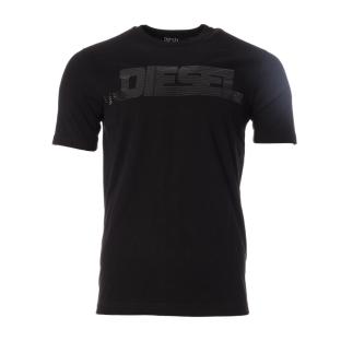 T-Shirt Noir Homme Diesel Magliettas pas cher