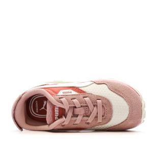Baskets Roses/Blanches Bébé Puma Cruise Rider vue 4