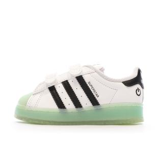 Baskets Blanches Bébé/Enfant Adidas Superstar Led Light pas cher