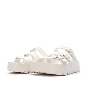 Sandales Blanches Femme Birkenstock Florida vue 6
