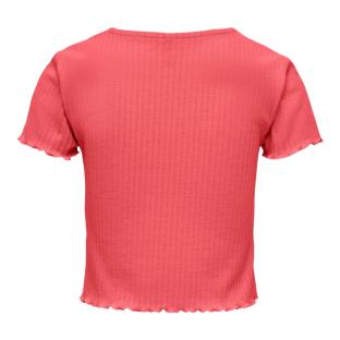 T-shirt Rouge Fille Only Nella vue 2
