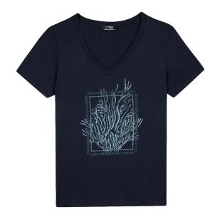 Men’s Navy Blue T-Shirt TBS SEVKITEE Photo of the Espace des Marques %store% store - view of %key%