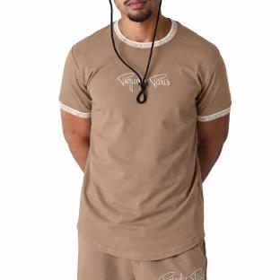 T-Shirt Taupe/Blanc Homme Project X Paris 2511114 vue 0